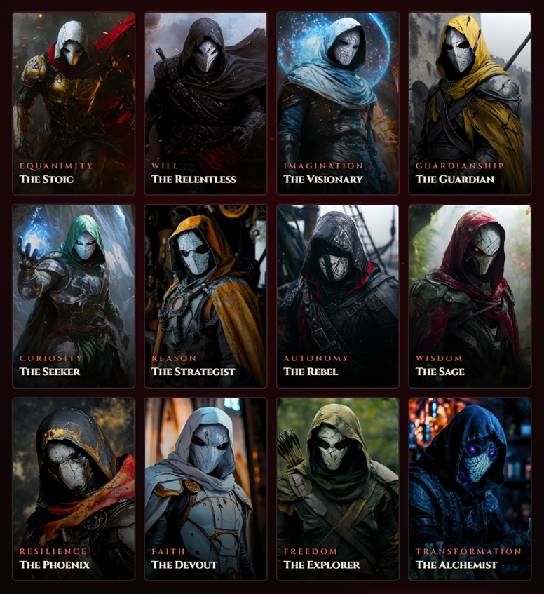 GrimFace archetype roster